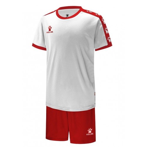 Комплект футбольньої форми  COLLEGUE біло-червоний  к/р дитячий 3883033.9107 Kelme COLLEGUE