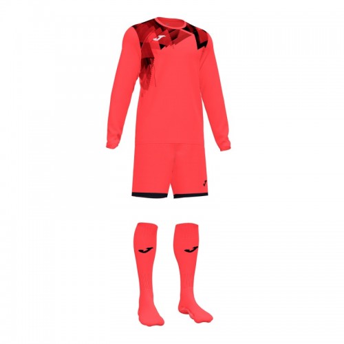 Комплект воротарської форми коралово-чорний  д/р ZAMORA VI   (шорти+футболка+гетри) 102248.041 Kelme ZAMORA