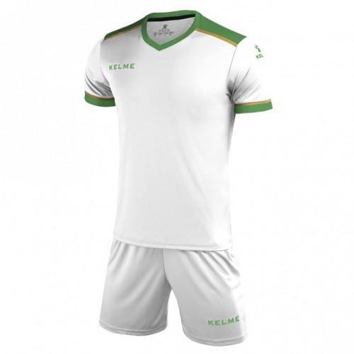Комплект футбольної форми  біло-зелений к/р SEGOVIA  3871001.9105 Kelme SEGOVIA