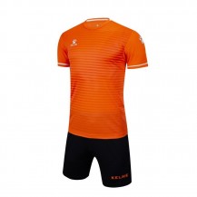 Комплект футбольньої форми оранжево-чорний  к/р  дитячий 3803169.9910 Kelme MALAGA