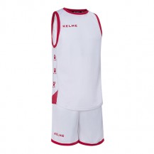 Комплект баскетбольної форми  біло-червоний  б/р   VITORIA 80803.0140 Kelme VITORIA