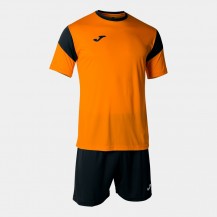 Комплект оранжево-чорний  футболка к/р і шорти PHOENIX  102741.881 Joma PHOENIX