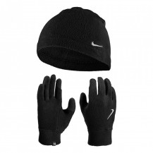 Набір шапка і рукавички NIKE M FLEECE HAT AND GLOVE SET чорний Чол L/XL Nike