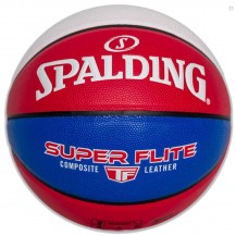 М'яч баскетбольний Spalding SUPER FLITE червоний, білий, синій Уні 7 арт 76928Z Spalding