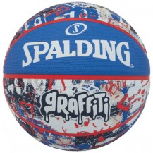 М'яч баскетбольний Spalding Graffitti Ball синій, мультиколор Уні 7 Spalding