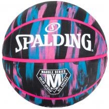 М'яч баскетбольний Spalding Marble Series блакитний, рожевий, чорний Уні 7 Spalding