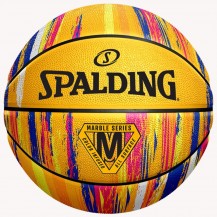 М'яч баскетбольний Spalding Marble Ball жовтий Уні 7 Spalding