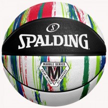 М'яч баскетбольний Spalding Marble Ball чорний, білий, червоний Уні 7 Spalding