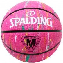 М'яч баскетбольний Spalding Marble Series рожевий, мультиколор Уні 5 Spalding