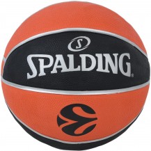 М'яч баскетбольний Spalding Euroleague TF-150 помаранчевий, чорний Уні 6 арт 84507Z Spalding