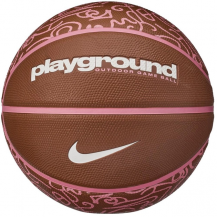 М'яч баскетбольний Nike EVERYDAY PLAYGROUND 8P GRAPHIC DEFLATED темно-рудий, кораловий Уні 6 Nike