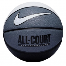 М'яч баскетбольний Nike EVERYDAY ALL COURT 8P DEFLATED WHITE/COOL GREY/BLACK/WHITE size 7 Nike