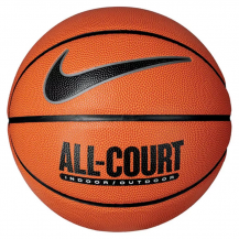 М'яч баскетбольний Nike EVERYDAY ALL COURT 8P DEFLATED AMBER/BLACK/METALLIC SILVER/BLACK size 7 Nike
