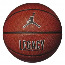 М'яч баскетбольний NIKE JORDAN LEGACY 2.0 8P DEFLATED AMBER/BLACK/METALLIC SILVER/BLACK size 7 Nike
