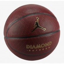 М'яч баскетбольний Nike JORDAN DIAMOND OUTDOOR 8P DEFLATED AMBER/BLACK/METALLIC GOLD/BLACK 07 Nike