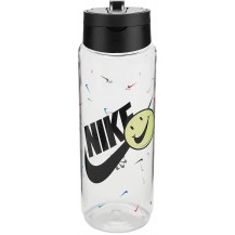 Пляшка Nike TR RENEW RECHARGE STRAW BOTTLE 24 OZ грфічний прозорий, чорний Уні 709 мл Nike