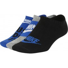Шкарпетки Nike Y NK EVERYDAY LTWT NS 3PR - HB чорний, сірий, синій Діт 34-38 Nike