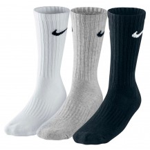 Шкарпетки Nike U NK V CUSH CREW - 3PR VALUE чорний, білий, сірий Уні 38-42 Nike