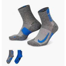 Шкарпетки Nike U NK MLTPLIER ANKLE 2PR - 144 сірий, синій Уні 38-42 Nike