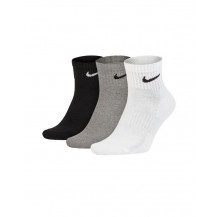 Шкарпетки Nike U NK EVERYDAY CUSH ANKLE 3PR чорний, білий, сірий Уні 38-42 Nike