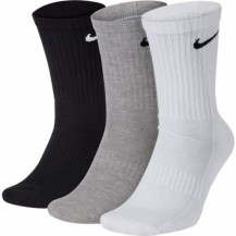 Шкарпетки Nike U NK EVERYDAY LTWT CREW 3PR білий, сірий, чорний Чол 34-38 Nike