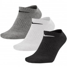 Шкарпетки Nike U NK EVERYDAY LTWT NS 3PR білий, сірий, чорний Уні 38-42 Nike