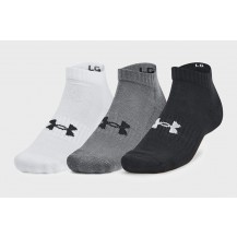 Шкарпетки UA Core Low Cut 3pk чорний, сірий, білий Уні LG Under Armour