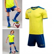 Комплект футбольної форми  жовто-синій к/р дитячий  SEGOVIA 8351ZB3158.9918 Kelme КОМПЛЕКТИ