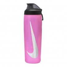 Пляшка Nike REFUEL BOTTLE LOCKING LID 24 OZ рожевий, чорний, сріблястий Уні 709 мл Nike