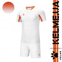 Комплект футбольної форми біло-оранжевий  к/р LEON 7351ZB1129.9139 Kelme LEON