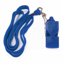 Свисток арбітра пластиковий зі шнурком Meta Whistle plastic classic with lanyard синій Уні OFSM Meta