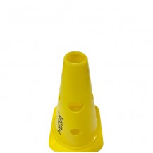 Конус для тренувань з отворами Meta Cone Marker with holes 2.0 жовтий Уні 23 см Meta КОНУСИ І ЖЕРДИНИ