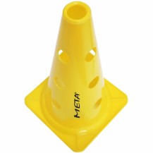 Конус для тренувань з отворами Meta Cone Marker with holes 2.0 жовтий Уні 30 см Meta КОНУСИ І ЖЕРДИНИ