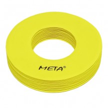 Набір плоских фішок з отворами Meta Flat Marker with hole Set Of 10 жовтий Уні 19 см Meta MARKER CHIPS