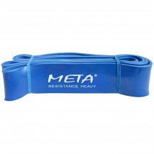 Гумка-петля силова Meta Elastic power band heavy синій Уні 6,4х208 см Meta ГУМКИ/СКАКАЛКИ