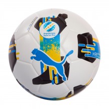 М'яч футбольний Puma Orbita UPL (FIFA Quality) білий, чорний, жовтий, блакитний Уні 5 Puma