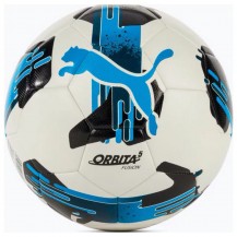 М'яч футбольний Puma Orbita 5 FUSION білий, чорний, синій Уні 4 Puma