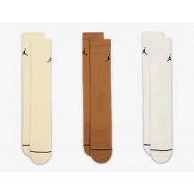 Шкарпетки Nike U J ED CUSH POLY CREW 3PR 144 бежевий, коричневий, білий Уні 42-46 Nike