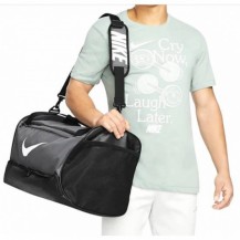 Сумка Nike NK BRSLA M DUFF - 9.5 60L сірий, чорний Уні 63,5х30,5х30,5 см Nike СУМКА СПОРТИВНА