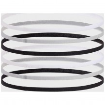 Пов'язка на голову UA W MINI ELASTIC 6PK білий, сірий, чорний Жін One Size Under Armour