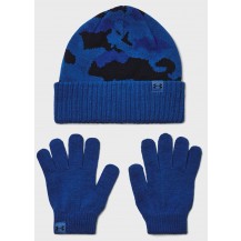 Набір шапка і рукавички UA B Beanie/Glove Combo синій, червоний Діт OFSM Under Armour